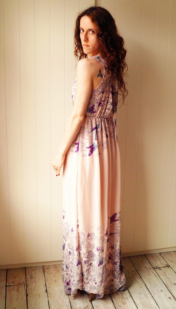 Butterfly Maxi Dress backof