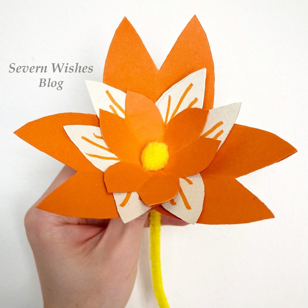 PDF Petal Printable Paper Flowers Template Base Flat Center Sites 