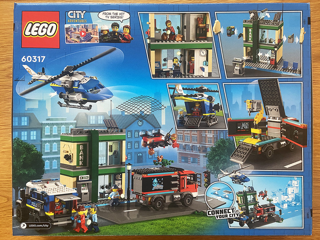 Argos Testers Review of LEGO City Set 60317 Police Chase at the Bank ...